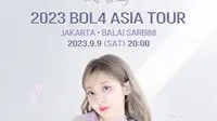 Poster LOVE.ZIP: 2023 BOL4 ASIA TOUR. (Instagram/ckstar.id)