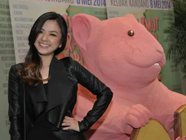 Franda yang mengawali karier sebagai VJ ini berbicara soal pria. (Liputan6.com/Panji Diksana)