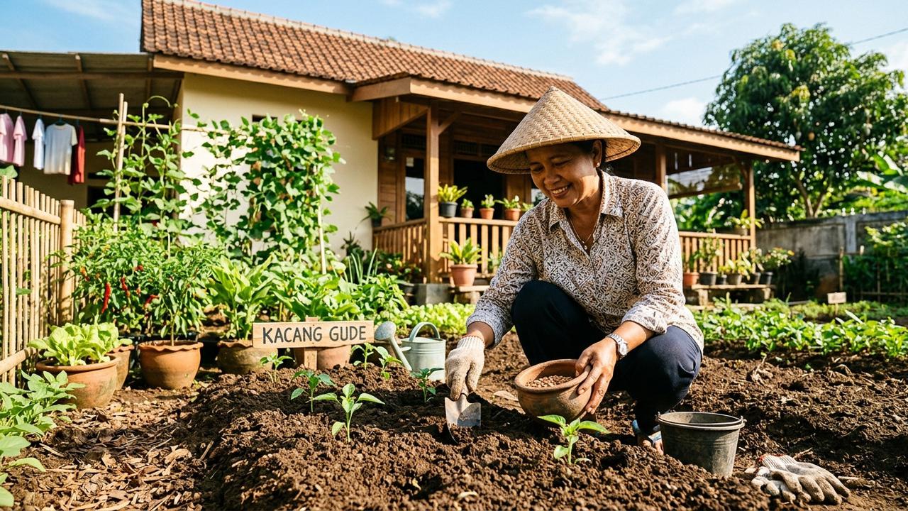 7 Cara Menanam Kacang Gude di Halaman Rumah yang Mendapat Banyak Sinar Matahari