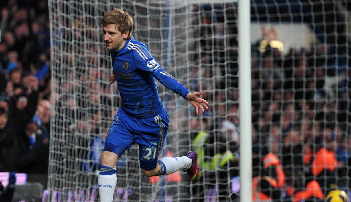 1. Marko Marin - Muali mencuri perhatian klub besar usai tampil gemilang bersama Werder Bremen. Kecepatan menjadi senjata utama pemain yang didtangkan Chelsea di tahun 2012. (AFP/Carl Court)