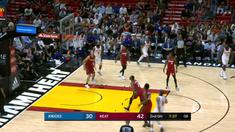 Berita video game recap NBA 2017-2018 antara Miami Heat melawan New York Knicks dengan skor 119-98.