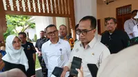 Menteri Perhubungan Budi Karya Sumadi menjelaskan terkait pebangunan Sky Bridge  dari Staisun Ketapang menuju Pelabuhan Ketapang Banyuwangi (Istimewa)