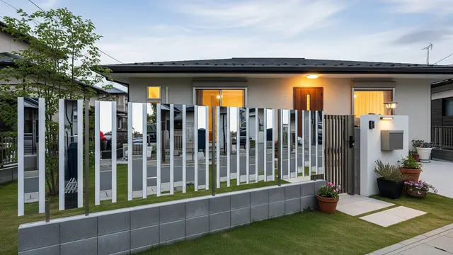 Model Pagar Rumah Kecil agar Tetap Terlihat Luas dan Elegan (Gambar: Gemini AI)