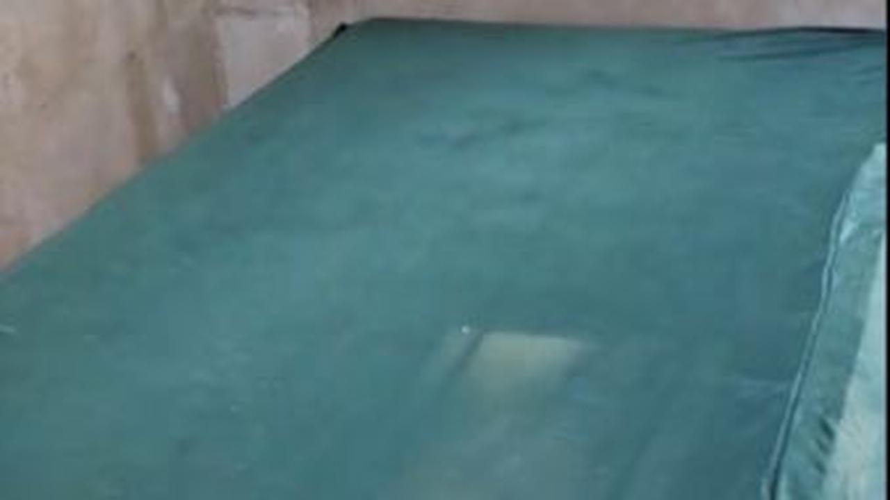 Makam Bilal bin Rabah itu tertutup kain hijau yang nampak begitu rapi. <br>
