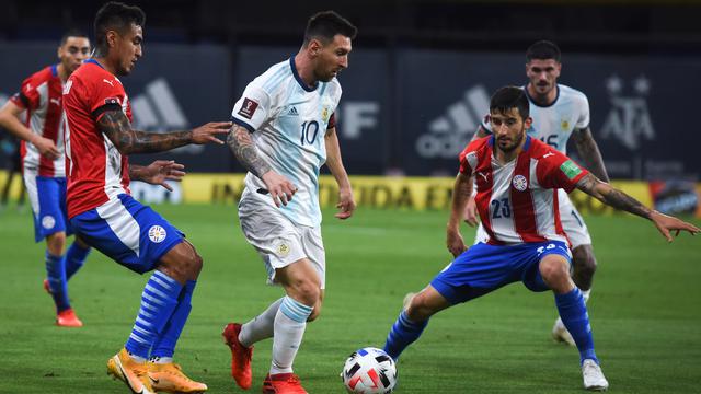 Penyerang Timnas Argentina, Lionel Messi.