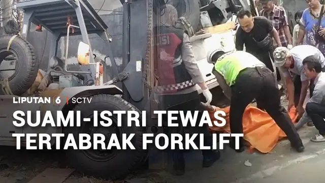 Suami-Istri Tewas Tertabrak Forklift