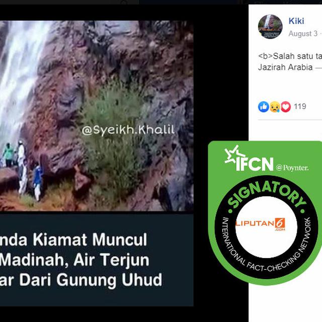 Cek Fakta Viral Foto Air Terjun Pertanda Kiamat Di Madinah Ini Faktanya Cek Fakta Liputan6 Com