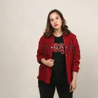 Chelsea Islan Visit Film Sebelum Iblis Menjemput Ayat 2 di Kantor Gondangdia, Kamis (16/1/2020). (Adrian Putra/Fimela.com)