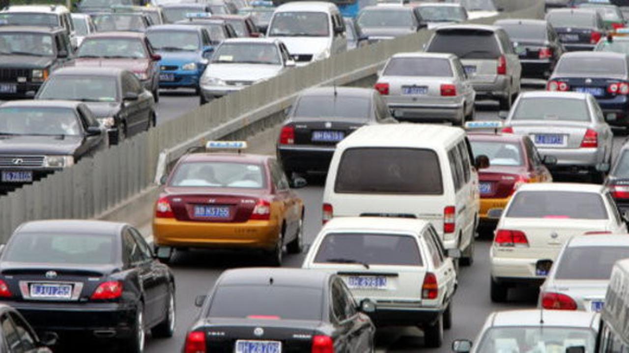 Ilustrasi Lalu lintas di China