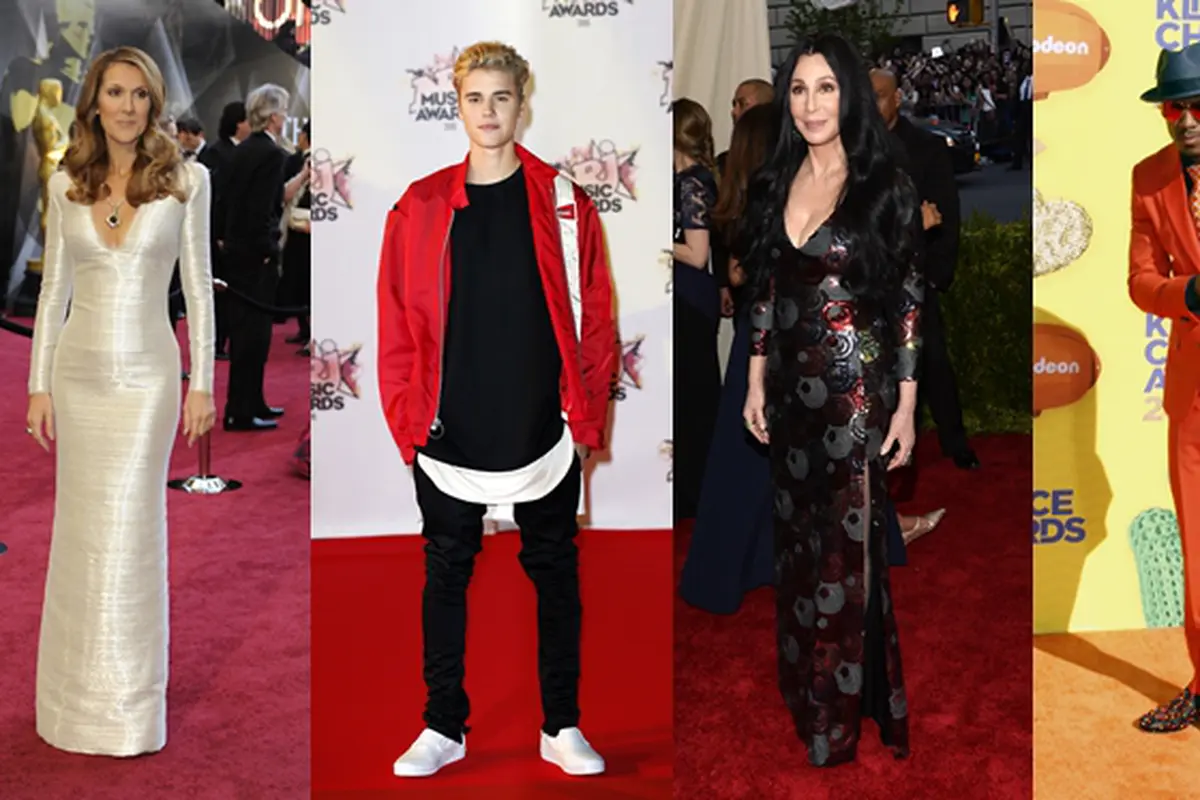 Celine Dion, Justin Bieber, Cher, dan Nick Cannon