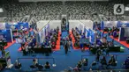 Suasana Sentra Vaksinasi Bersama COVID-19 di Istora Senayan, Jakarta, Senin (15/3/2021). Kementerian BUMN menggelar Sentra Vaksinasi Bersama COVID-19 bagi lansia untuk mendorong percepatan program vaksinasi nasional demi mencapai target satu juta vaksin per bulan. (Liputan6.com/Faizal Fanani)