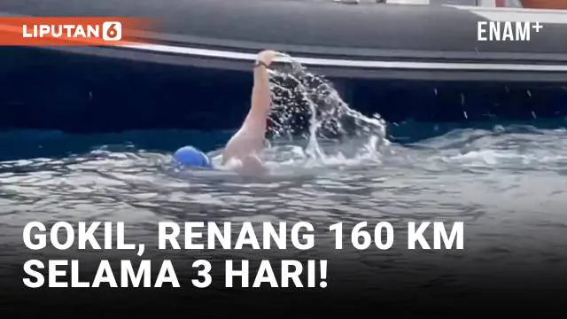 VIDEO: Perenang Malta Berenang di Perairan Terbuka Sejauh 160 KM