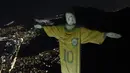 Pelé adalah seorang penganut Katolik yang taat sepanjang hidupnya.  (AP Photo/Bruna Prado)