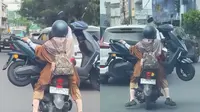 Viral Pemotor Angkut Motor Listrik di Jalan Raya Makassar, Begini Penjelasan Polisi