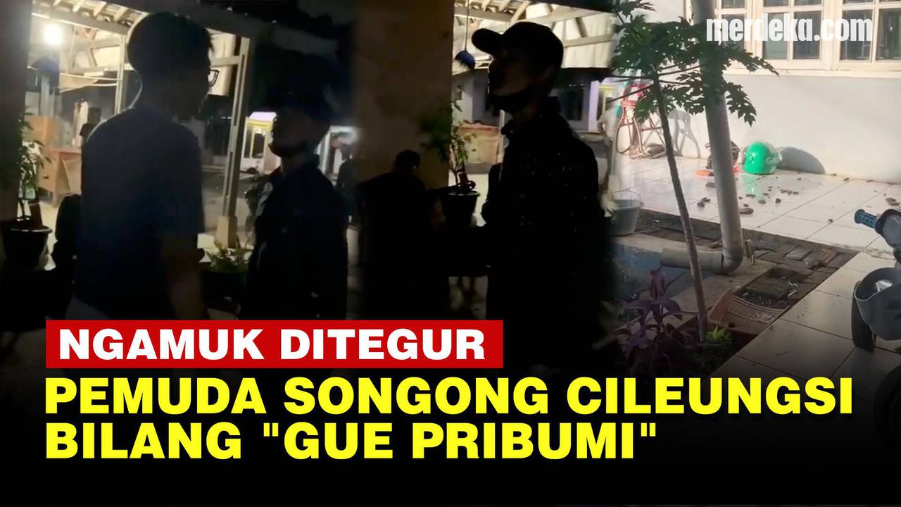 VIDEO: Diduga Mabuk, Pria Ngaku 'Pribumi' di Cilengsi Ngamuk Ditegur Warga