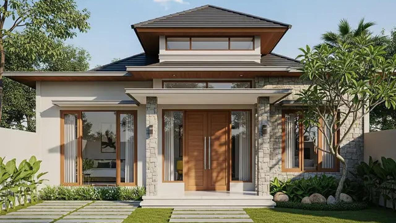 7 Model Rumah Sederhana Tapi Mewah dengan Atap Modern 2025 yang Cocok untuk Tinggal di Desa