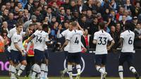 Tottenham Hotspur menang telak atas West Ham United. (AP Photo/Frank Augstein)