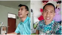 Pak Ribut guru SD honorer asal Lumajang mendadak viral. (Sumber: TikTok/r_dancermanagement)