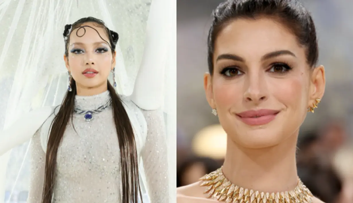 Dua Global Brand Ambassador Bvlgari, Lisa Blackpink dan Anne Hathaway tampil memukau di Met Gala 2026. Bukan hanya busanannya, melainkan perhiasaan yang mereka kenakan begitu mewah. [Dok. Bvlgari]