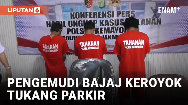 VIDEO: 3 Pengemudi Bajaj Keroyok Tukang Parkir Perkara Hutang