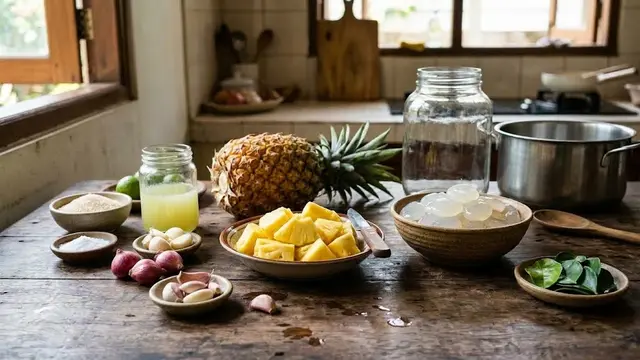 Acar Nanas Kolang Kaling/AI Generated