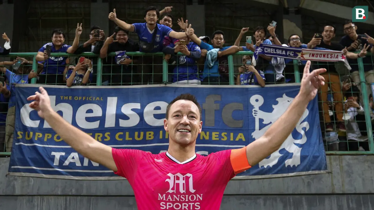 Foto: Tim John Terry Ungguli Tim Alessandro Nesta dalam Laga Ekshibisi Star Football Challenges