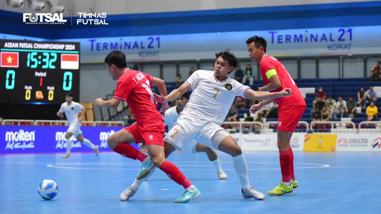 Foto: Aksi-Aksi Spartan Penggawa Timnas Futsal Indonesia saat Menjuarai Piala AFF 2024