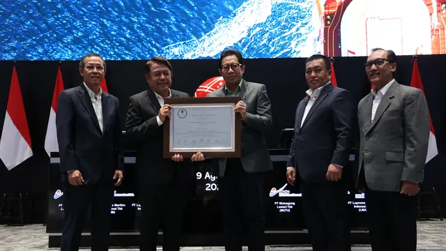 Pencatatan perdana saham PT Humpuss Maritim Internasional Tbk (HUMI), Rabu (9/8/2023). (Foto: BEI)