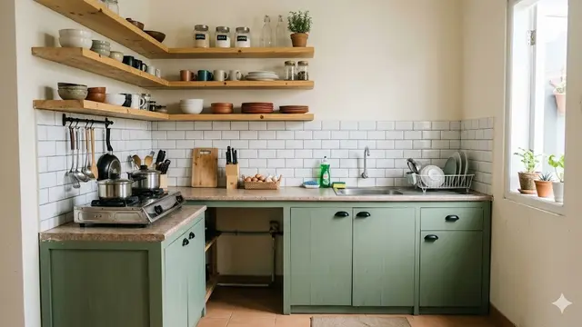 Desain Dapur Bentuk L