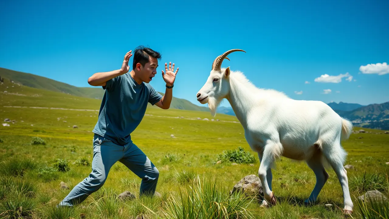 mimpi di seruduk kambing