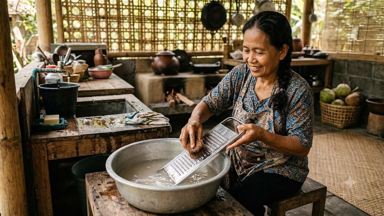 Cara Membersihkan Parutan Kelapa dengan Mudah/AI Generated