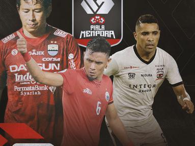 Piala Menpora - I Made Wirawan, Maman Abdurahman, Beto Goncalves (Bola.com/Adreanus Titus)