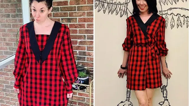 modifikasi baju bekas jadi keren