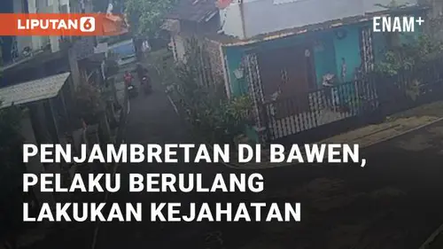 VIDEO: Detik-detik Penjambretan di Bawen, Diduga Pelaku Berulang Kali Lakukan Kejahatan