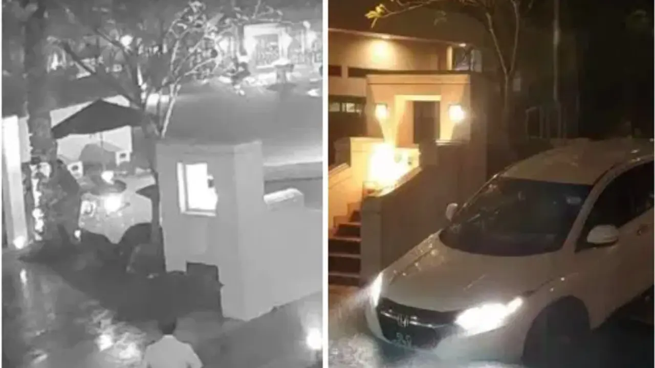 Taksi online masuk kolam renang kondominium The Hillside Singapura