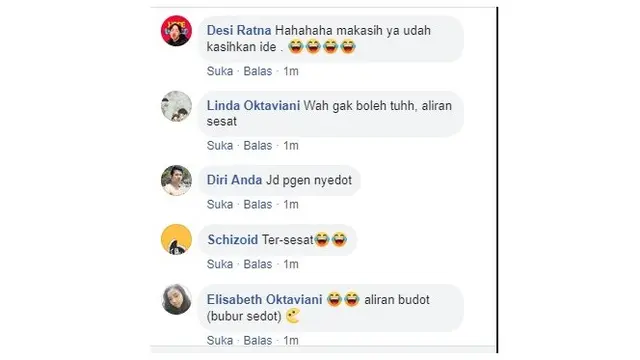 Bubur ayam pakai sedotan (Sumber: Facebook/ Agung Pangestu)
