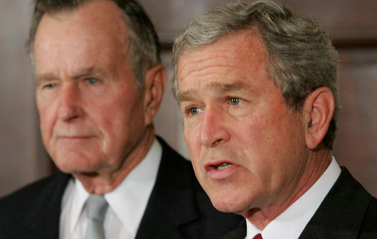 George H W Bush dan George W Bush