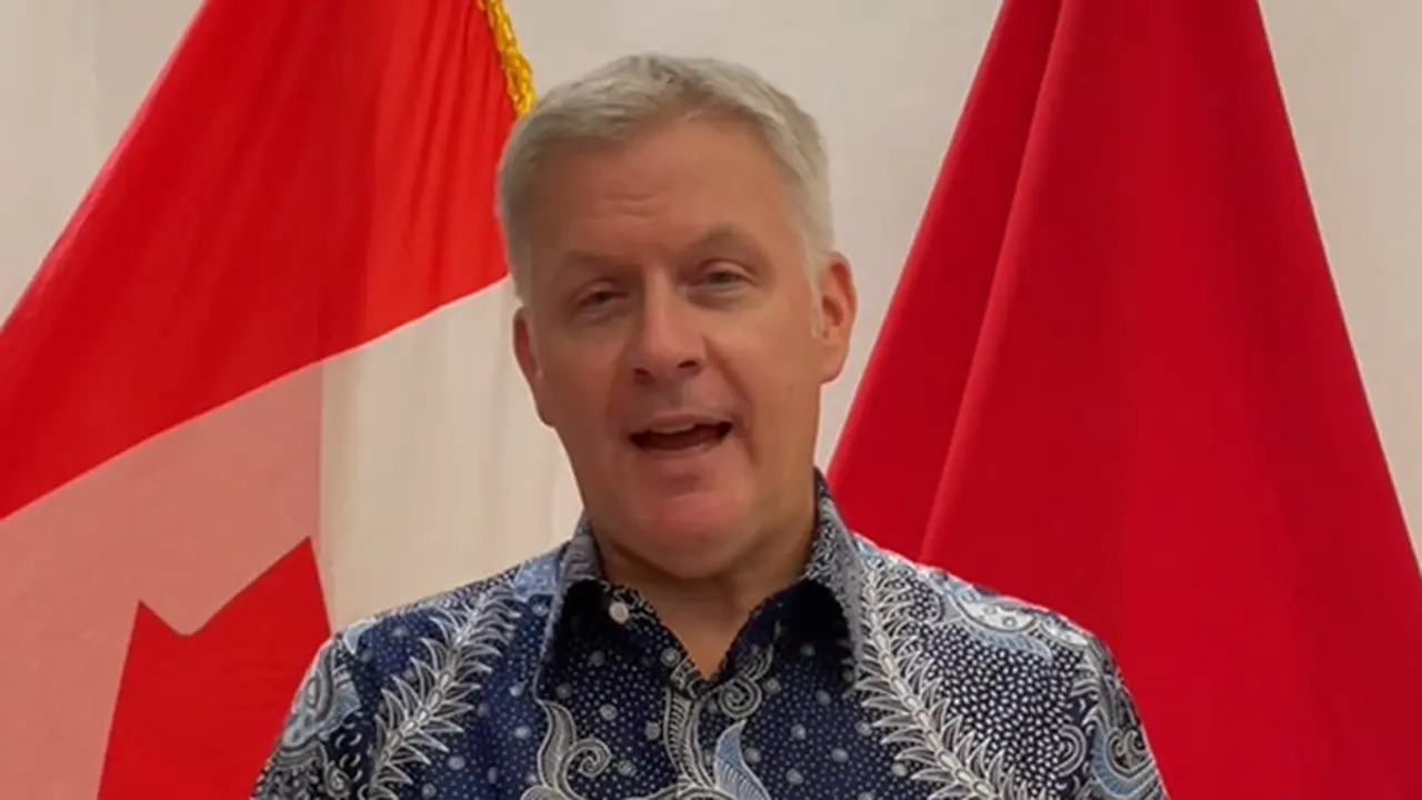 Duta Besar Kanada untuk Indonesia dan Timor-Leste Jess Dutton menyampaikan ucapan selamat kepada rakyat Indonesia pada peringatan Hari Ulang Tahun (HUT) ke-80 Kemerdekaan Republik Indonesia pada Minggu (17/8/2025) (Dok. Kedubes Kanada).