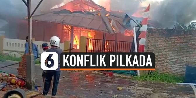 VIDEO: Konflik Pilkada Boven Digoel Papua Rumah Wabup Dibakar