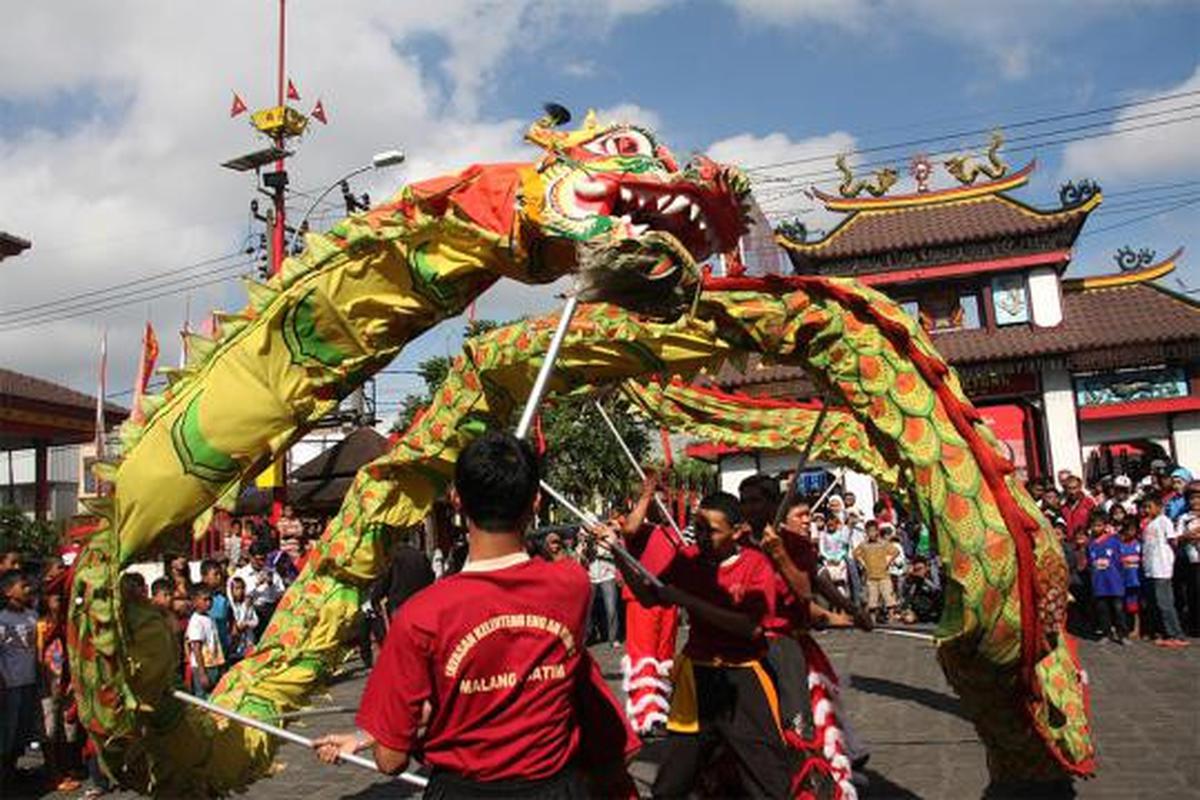 Perayaan Imlek di Eng An Kiong, Malang 