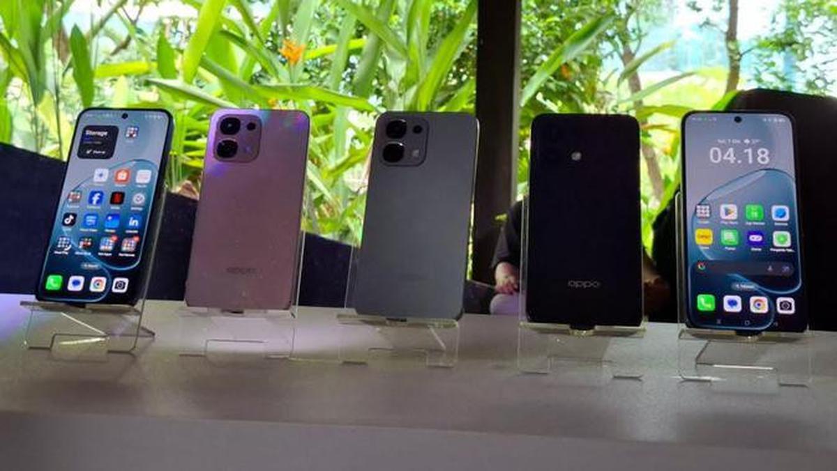 Display Oppo A6 Pro series saat acara peluncuran pada Selasa (7/10/2025) di Jakarta.Liputan6.com/Matahari Kartika Purusakara.