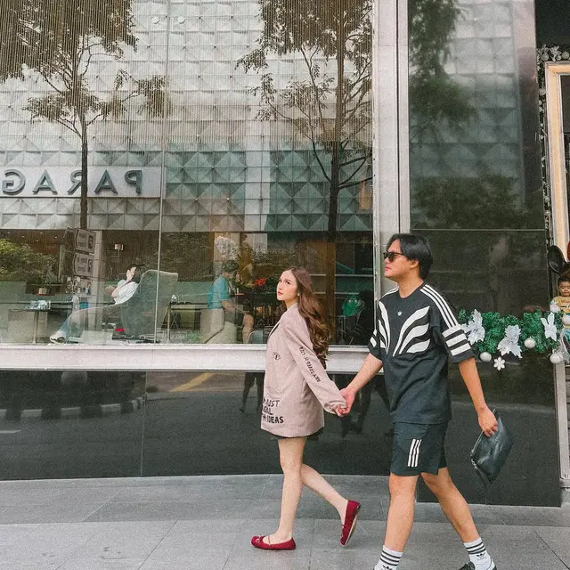 6 Potret Mahalini di Singapura Sebelum Umumkan Hamil, Baby Bump Ditutupi Rapat