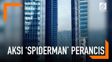 Alain Robert yang dikenal dengan sebutan 'Spiderman' Perancis ditangkap di Manila karena aksinya memanjat menara setinggi 47 lantai.