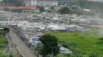 Suasana pemukiman padat Kampung Bandan, Jakarta, Senin (30/5). Pemprov DKI Jakarta berencana menata permukiman padat penduduk di kawasan Kampung Bandan dengan membangun Rusunawa.(Liputan6.com/Gempur M Surya)