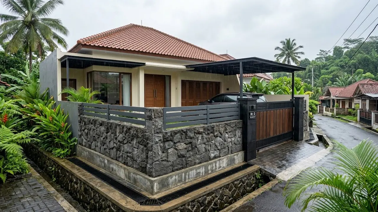 Model Pagar Rumah yang Tidak Mudah Berlumut Saat Musim Hujan