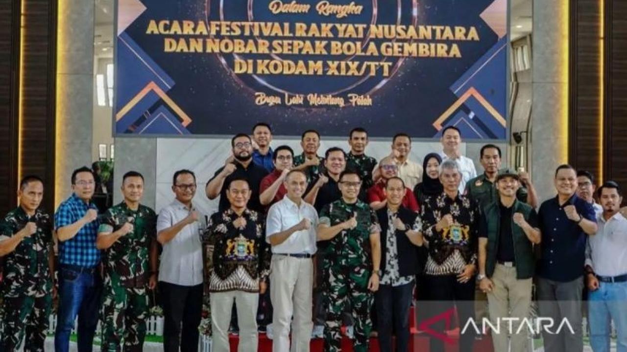 Kolaborasi Kodam XIX/TT dan Kadin Riau Gelar Festival Rakyat Nusantara Serta Nobar Piala Dunia 2026
