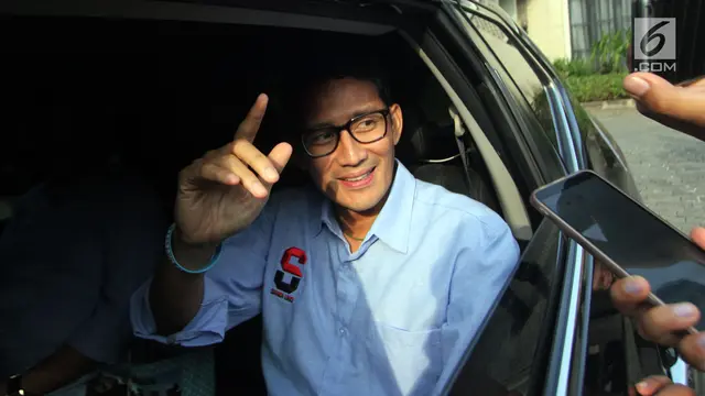 Prabowo dan Sandiag Uno Usai Sambangi Rumah SBY