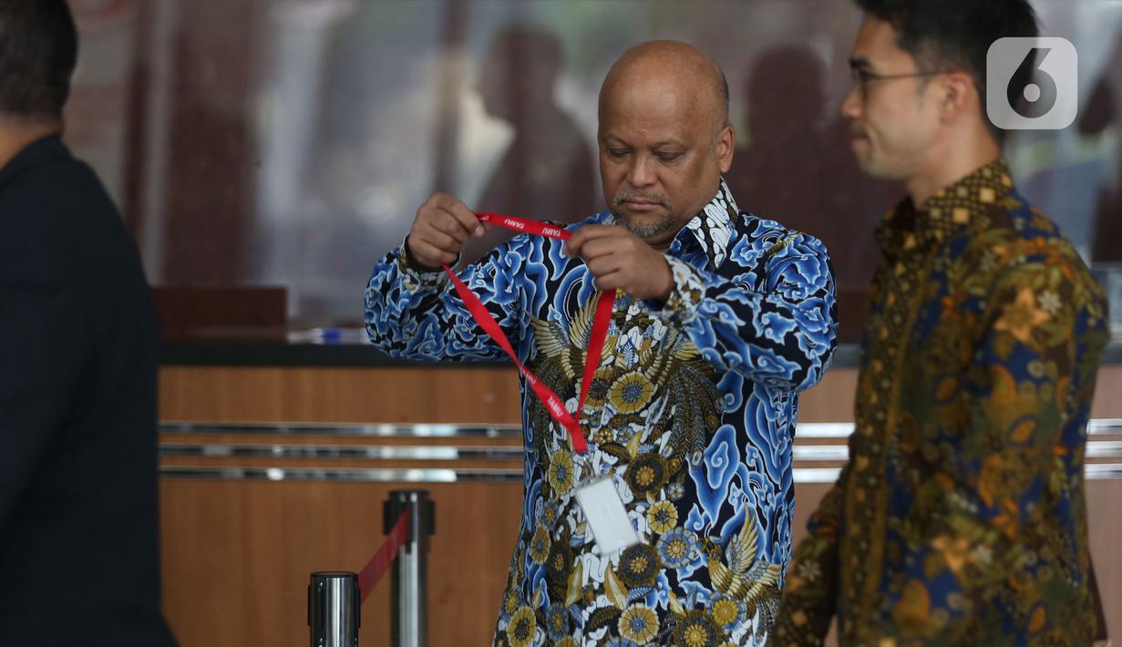 Ilham Akbar Habibie tiba di Gedung Merah Putih KPK sekitar pukul 12.48 WIB. (Liputan6.com/Helmi Fithriansyah)