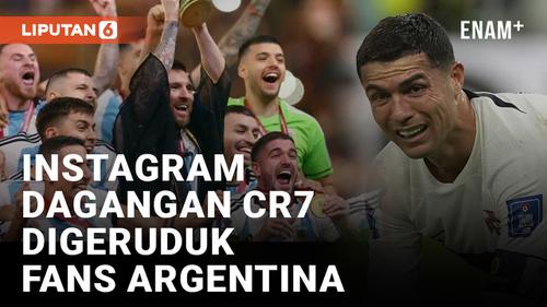 VIDEO: Timnas Argentina Juara Piala Dunia, Instagram Produk Cristiano Ronaldo Kena Bully Fans
