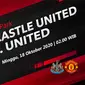 Newcastle United vs Manchester United (Liputan6.com/Abdillah)